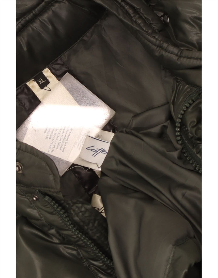Lotto Veste matelassée à capuche pour femme UK 18 XL Kaki Polyamide
