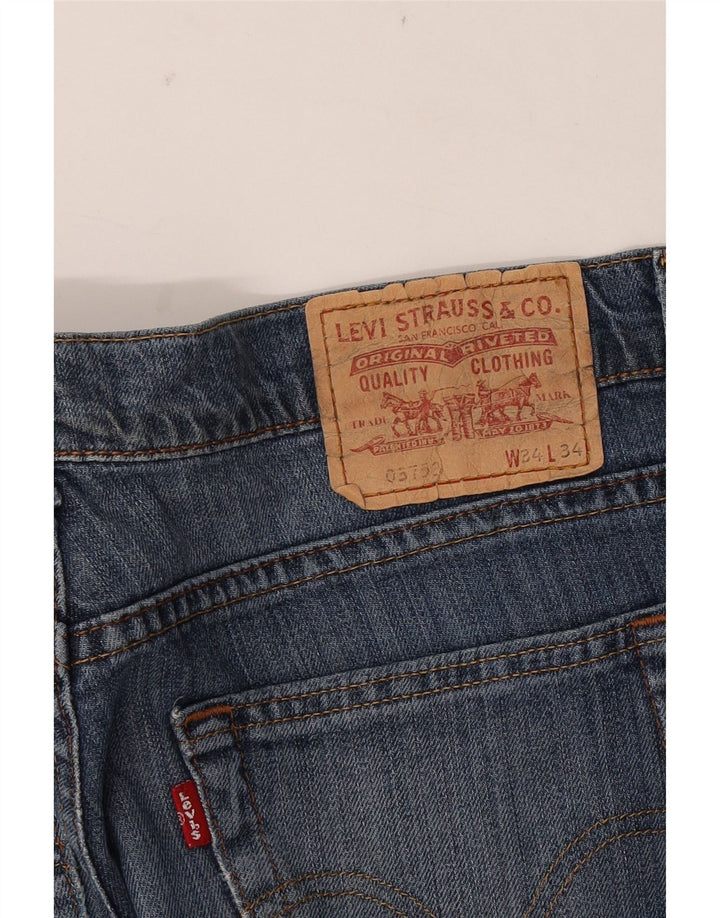 Levi's Jean Droit Effet Déchiré W34 L30 Homme Bleu
