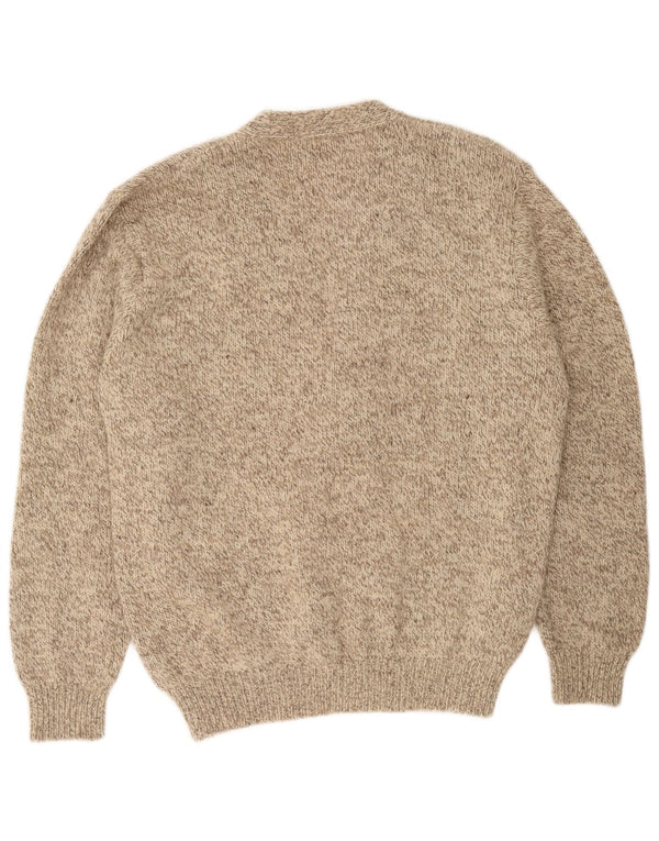 L.L.Bean Cardigan pour homme en laine mouchetée beige