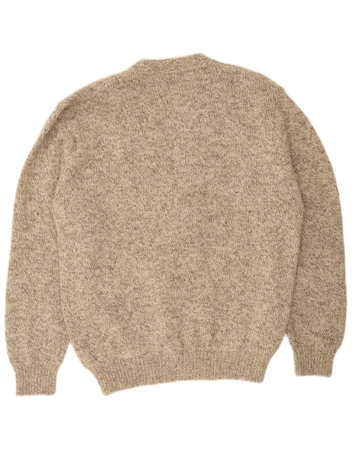 L.L.Bean Cardigan pour homme en laine mouchetée beige