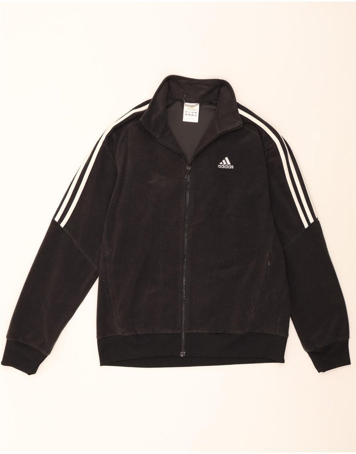 Adidas Veste polaire pour homme UK 38 Medium Noir Polyester