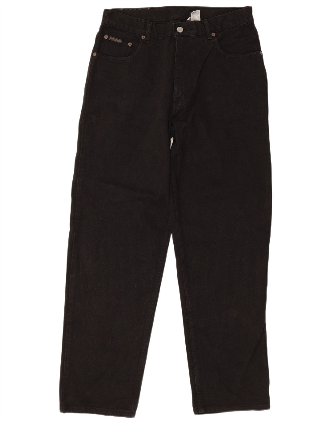 Calvin Klein Jean droit régulier pour hommes W32 L30 coton noir