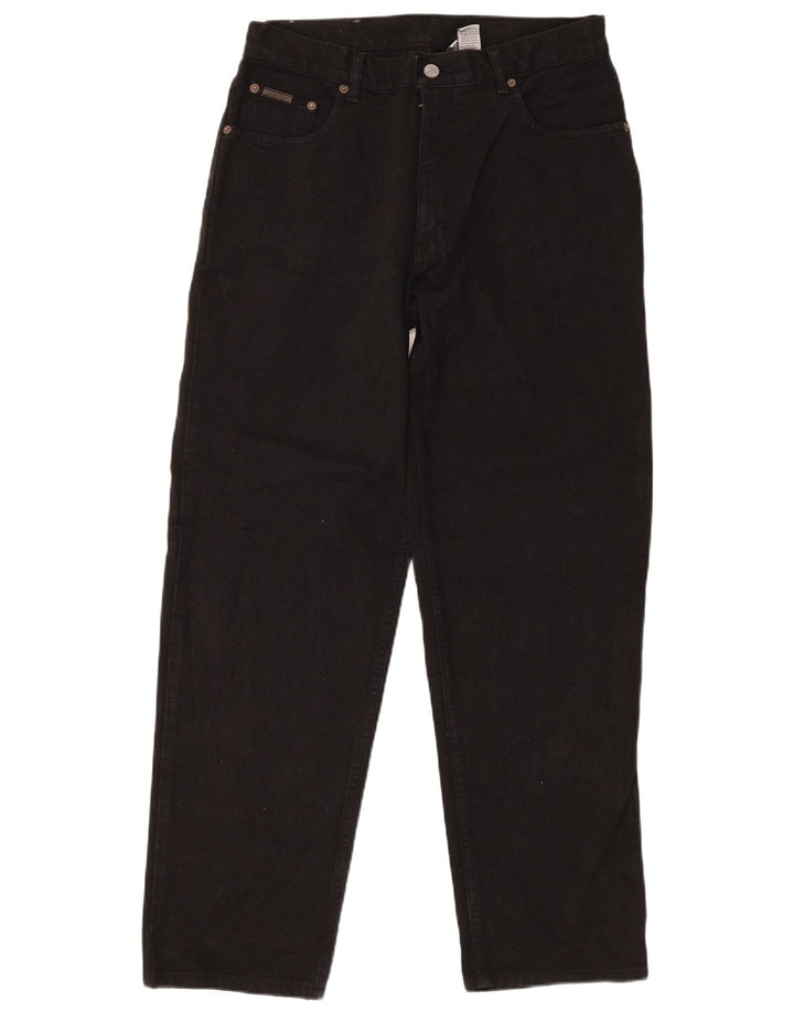 Calvin Klein Jean droit régulier pour hommes W32 L30 coton noir
