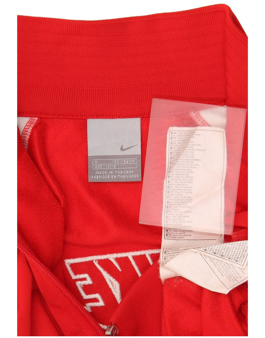 Veste de survêtement Nike Graphic pour garçon, 10-11 ans, rouge moyen, colour block