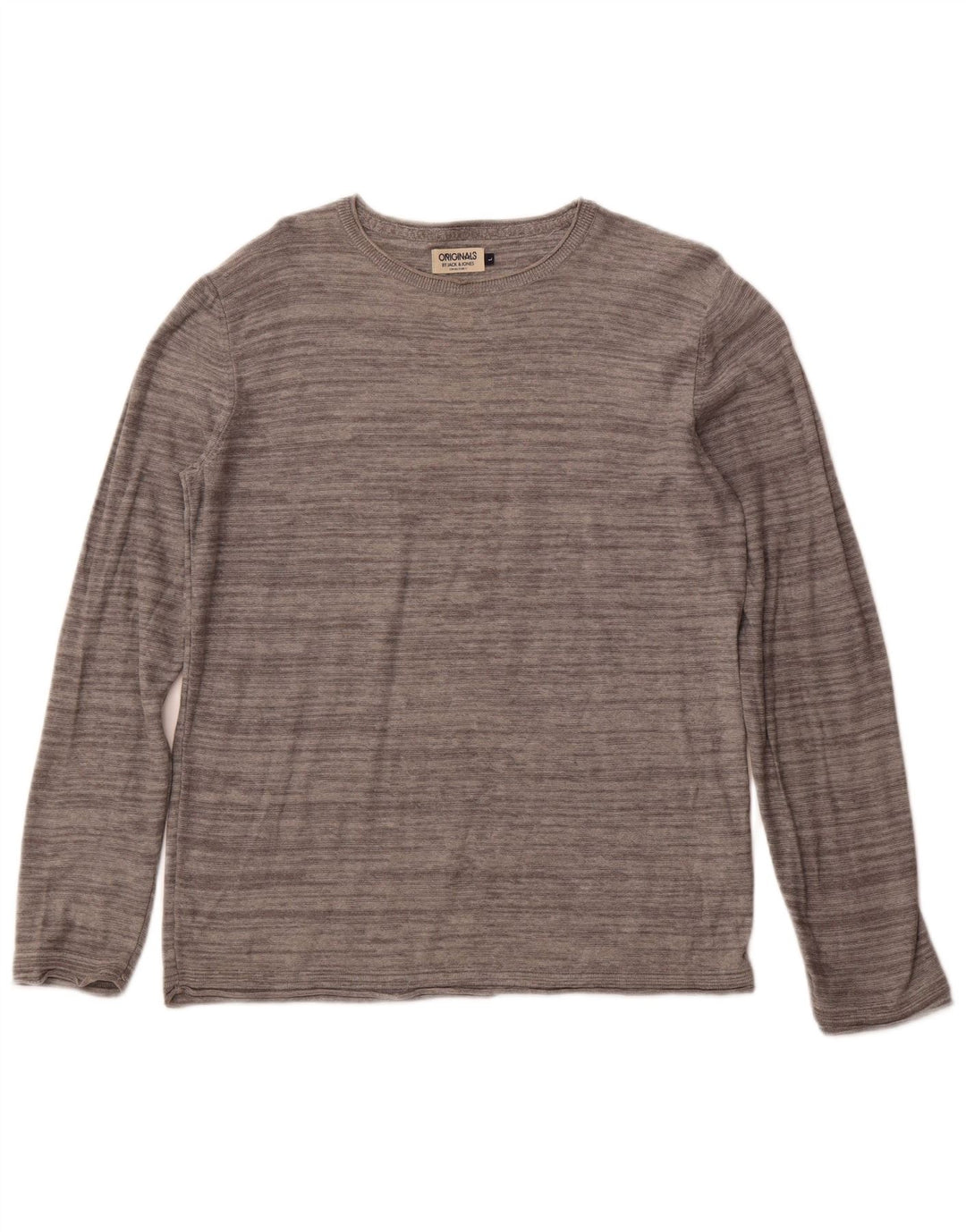 JACK & JONES Haut Homme Manches Longues Large Gris Coton