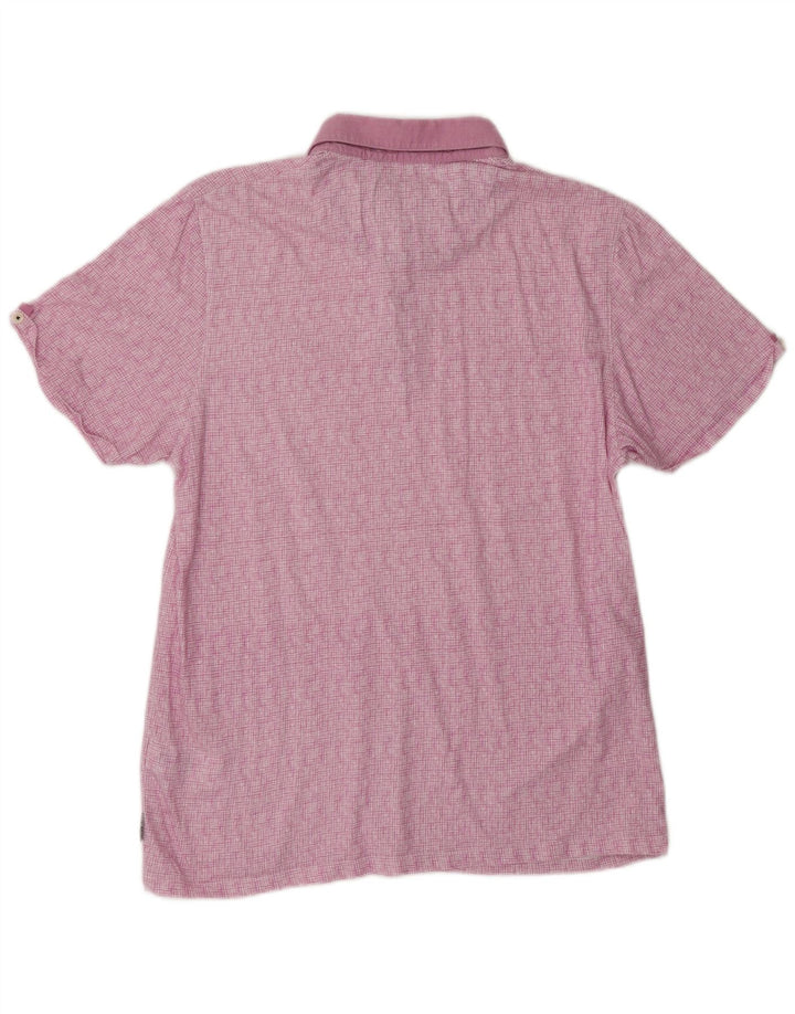Ted Baker Polo Homme Taille 5 XL Violet Check Coton