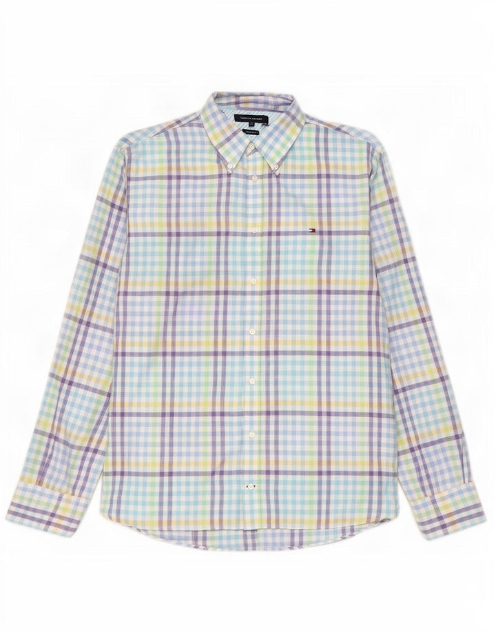 Tommy Hilfiger Chemise Homme XL Multicolore Vichy Lin