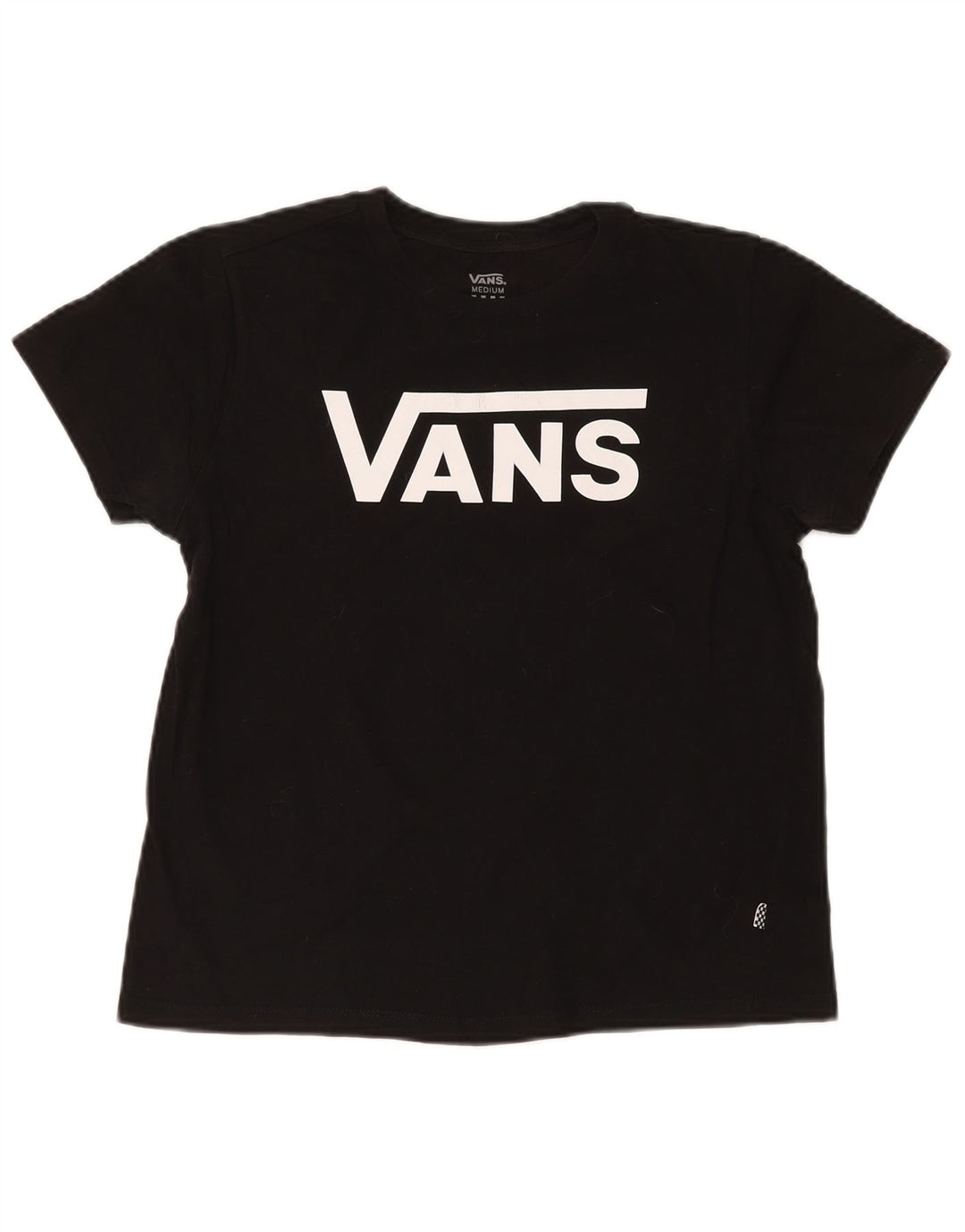 Vans T-shirt graphique pour femme UK 14 Noir moyen