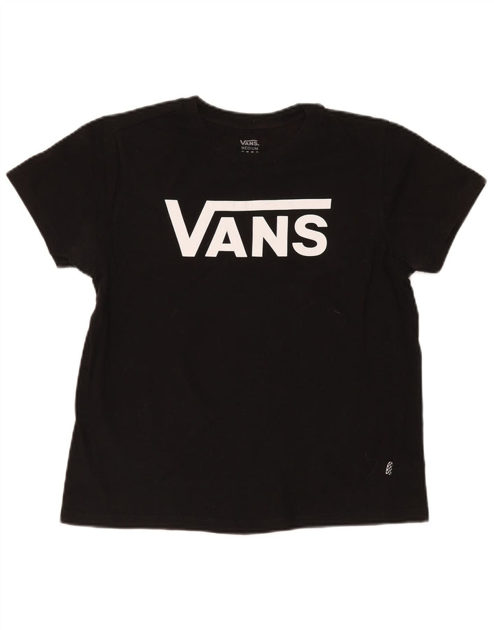 Vans T-shirt graphique pour femme UK 14 Noir moyen