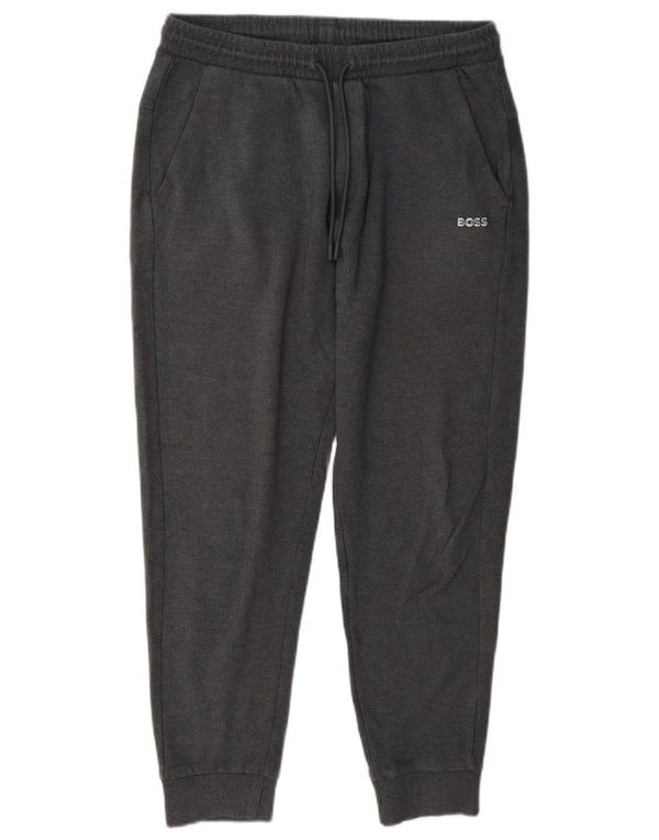 Hugo Boss Pantalon de survêtement Joggers Small Gris Coton Homme