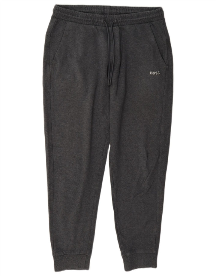 Hugo Boss Pantalon de survêtement Joggers Small Gris Coton Homme