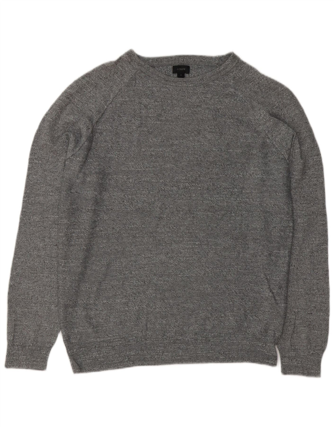 J. Crew Pull col rond homme gris moyen coton moucheté