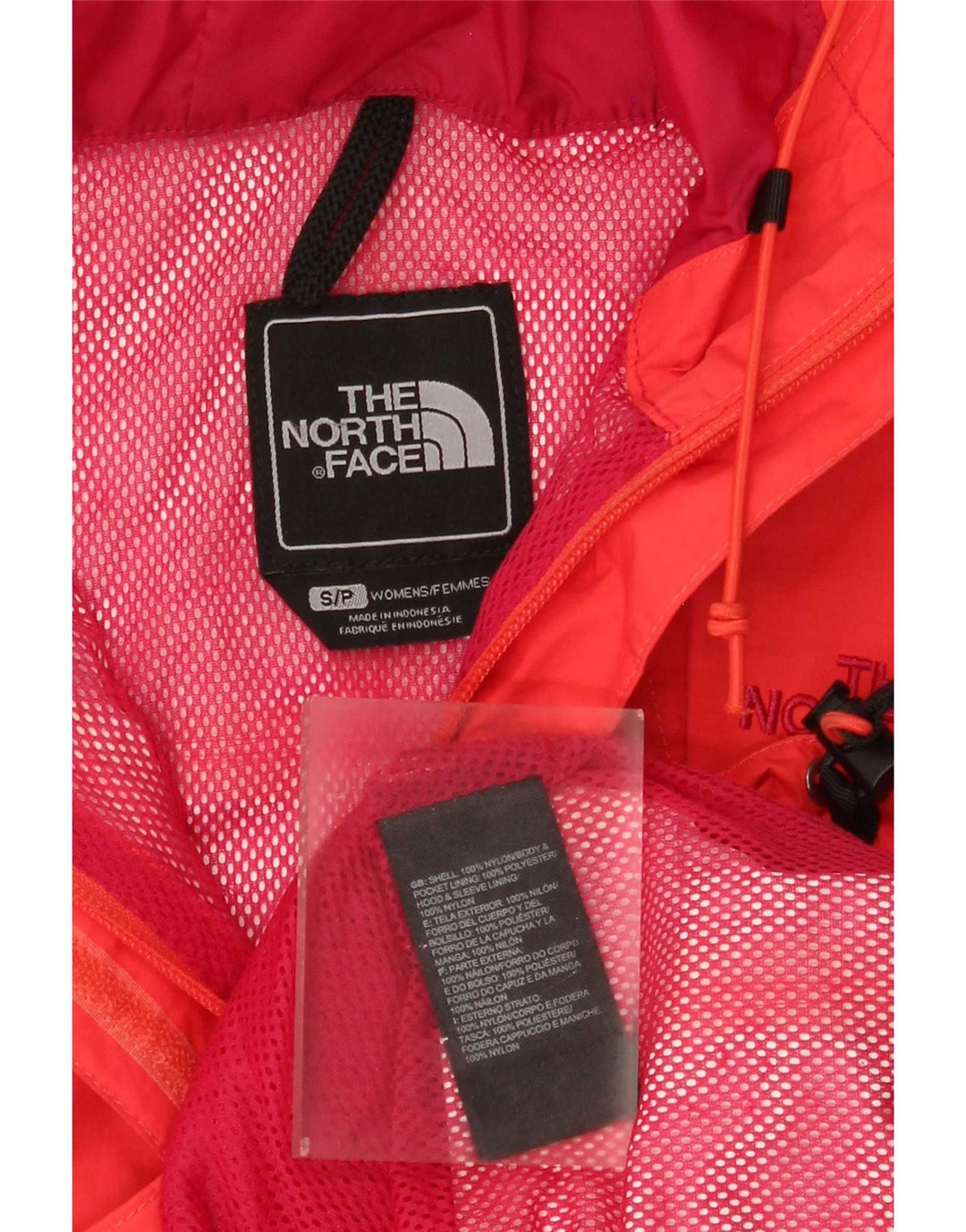 The North Face Veste de pluie surdimensionnée à capuche Hyvent pour femme UK 10 Small Rouge