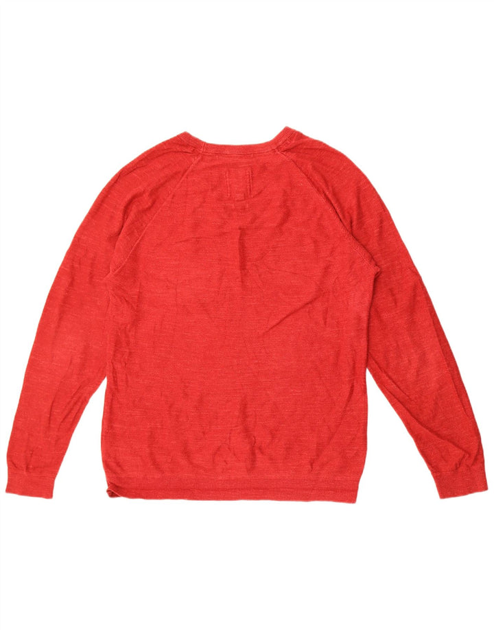 Fat Face Pull Col Bateau Homme Rouge Moyen Coton