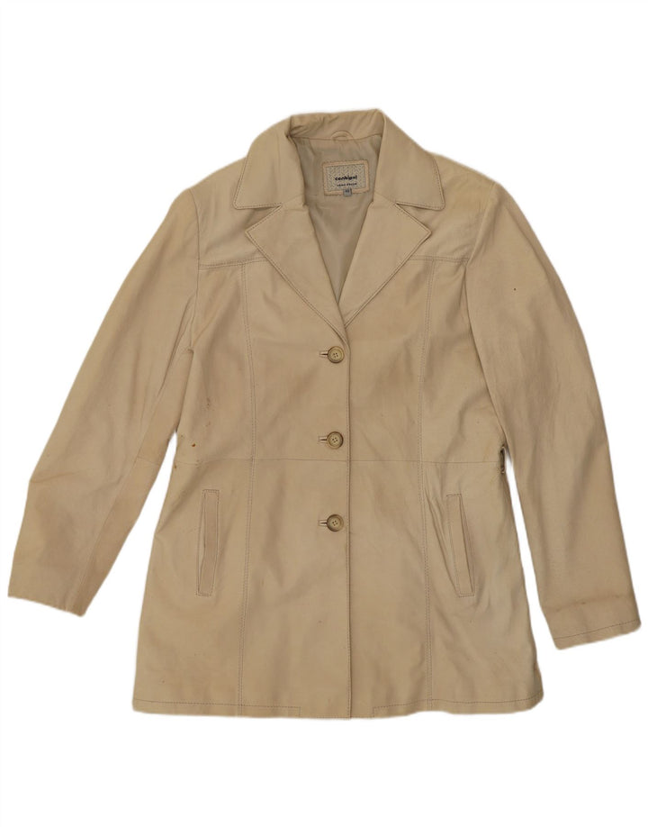 CONBIPEL Manteau en Cuir Femme IT 48 XL Cuir Beige