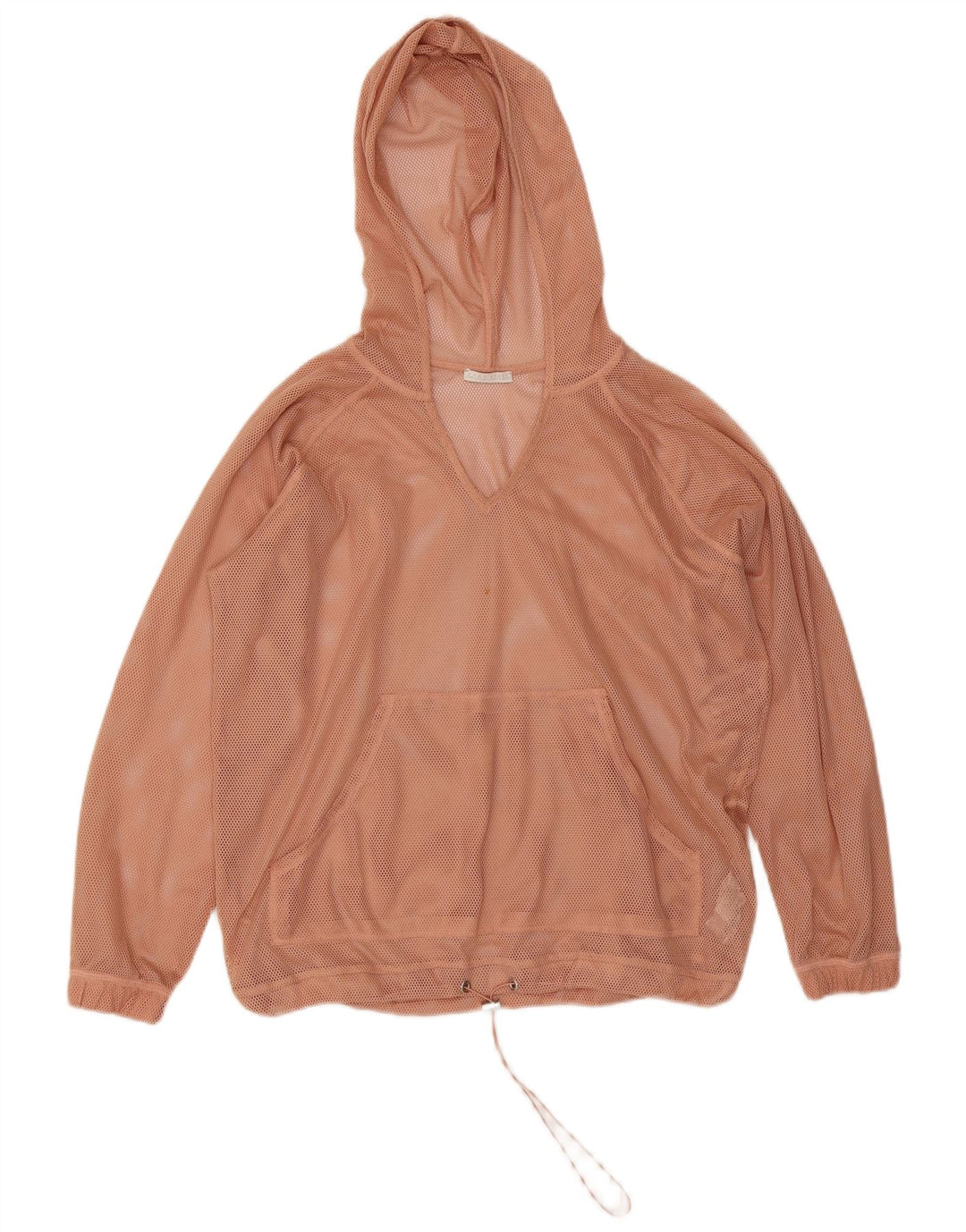 Zara Femme Surdimensionné Pull À Capuche Survêtement Top Veste UK 10 Petit Rose