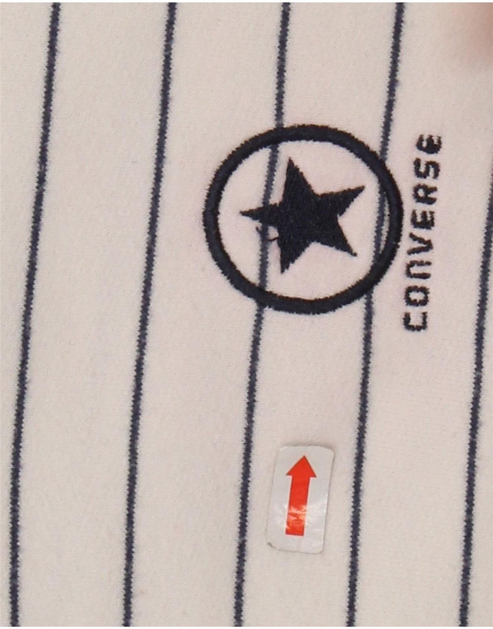 CONVERSE Veste de survêtement pour homme 2XL en coton rayé blanc