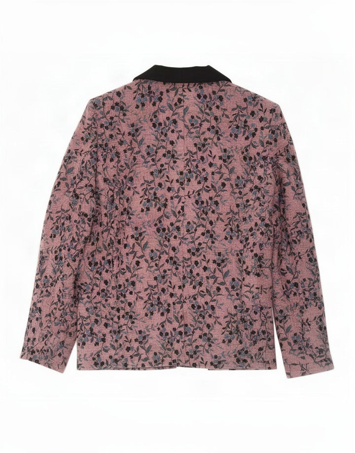 ZADIG & VOLTAIRE Veste Blazer Femme EU 40 Rose Moyen Floral Designer