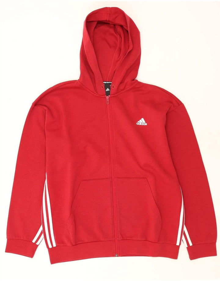 Adidas Pull à capuche zippé pour homme XL Rouge