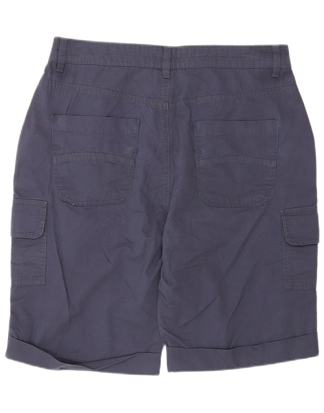 Weird Fish Short cargo pour femme UK 14 Large W34 Bleu marine Coton