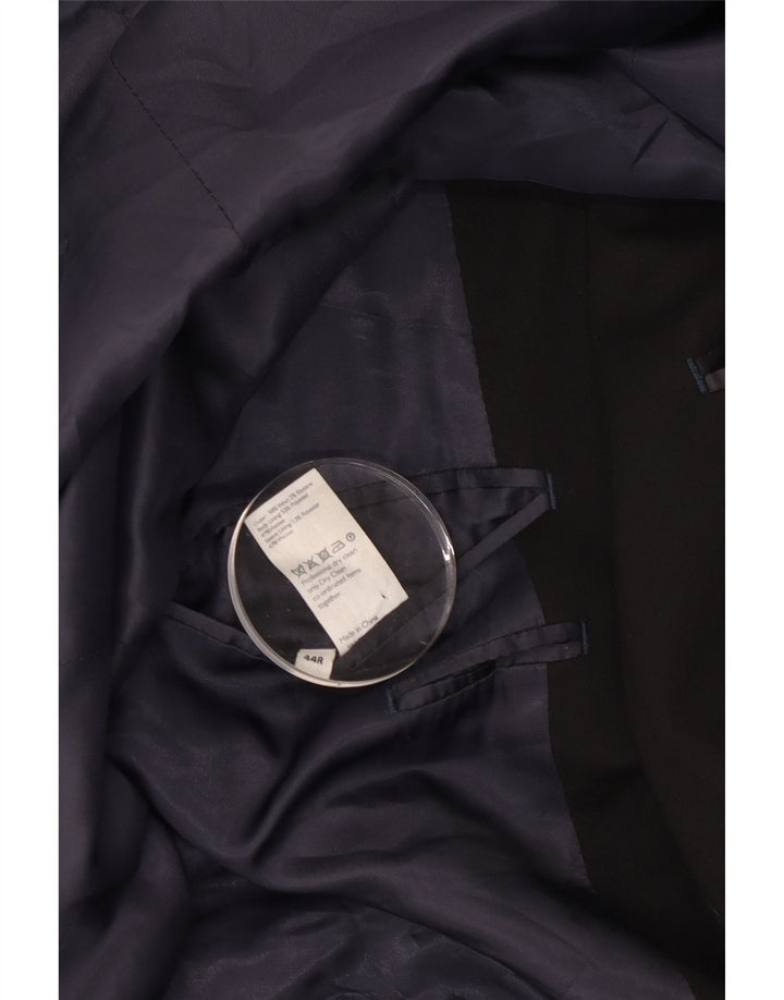 John Lewis Veste blazer à 2 boutons pour homme Coupe ajustée UK 44 2XL Laine noire