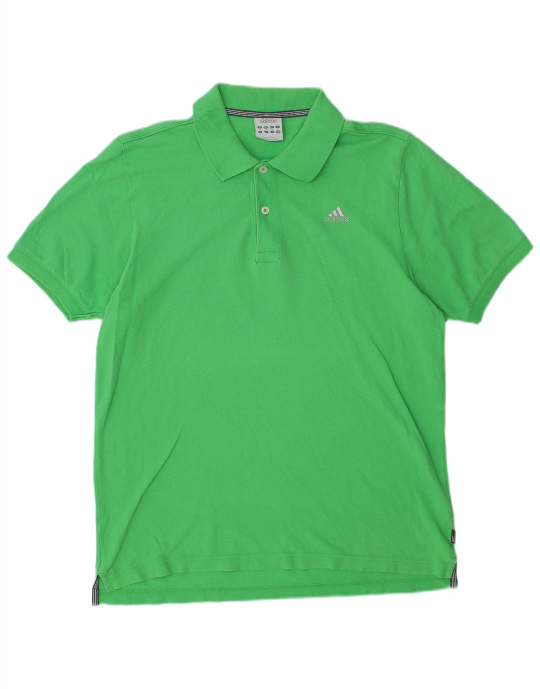 ADIDAS Polo Homme Vert Moyen Coton
