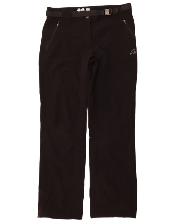 MCKINLEY Pantalon droit décontracté pour femme UK 14 Large W32 L31 Noir