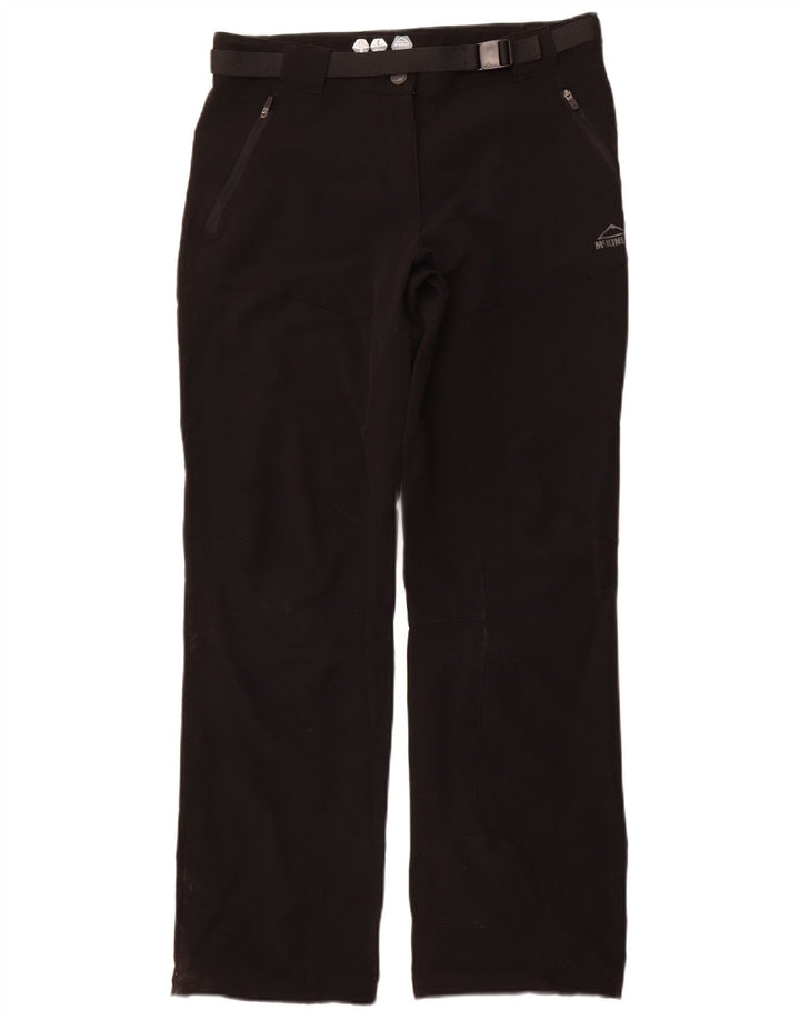 MCKINLEY Pantalon droit décontracté pour femme UK 14 Large W32 L31 Noir