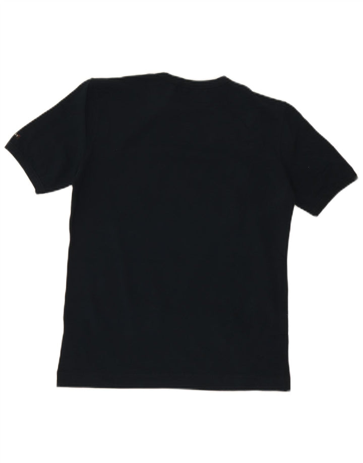 GUESS T-Shirt Femme Top UK 12 Bleu Marine Moyen Coton