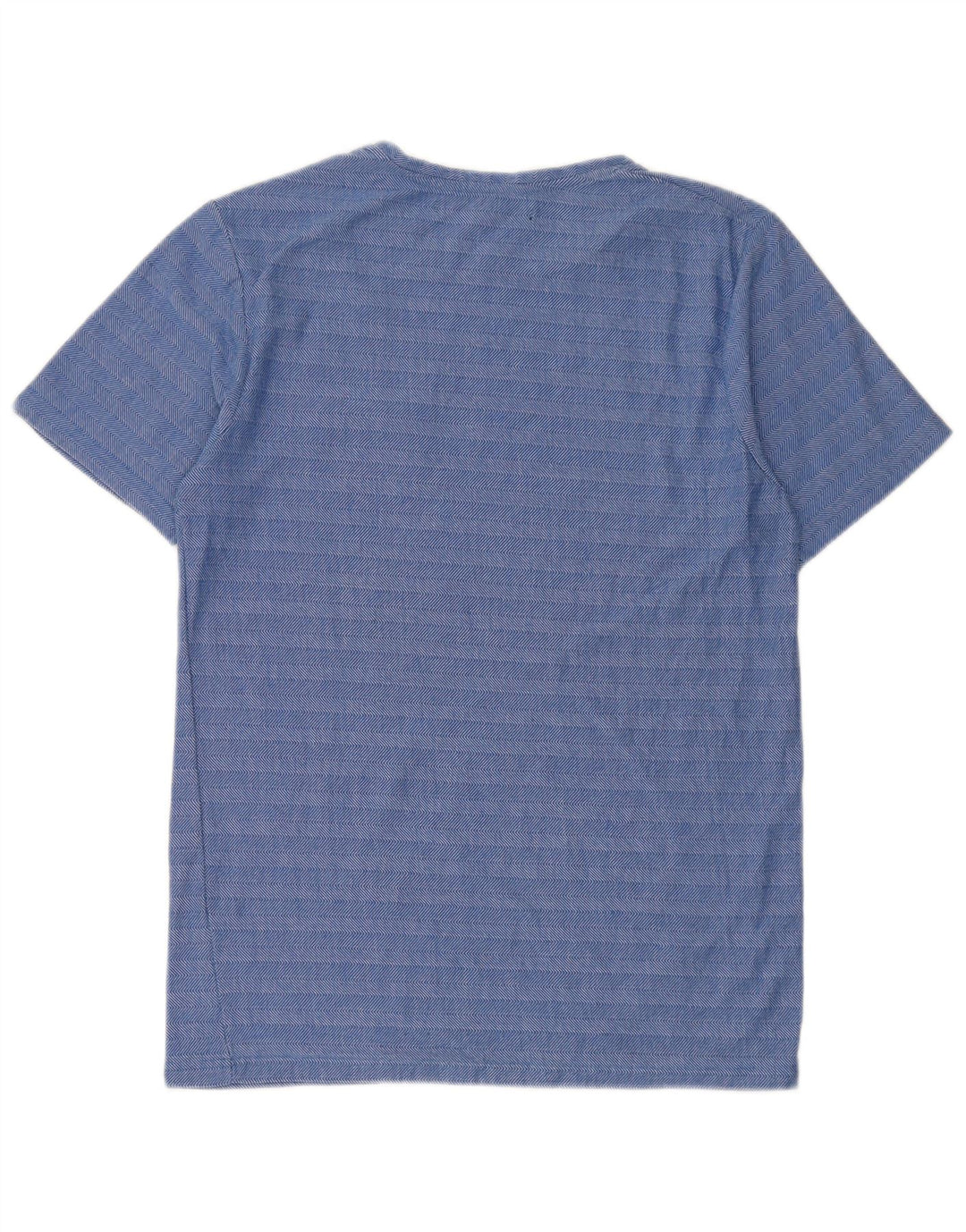 Zara Homme T-Shirt Top XL Bleu Rayé Coton