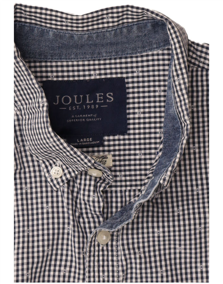 Joules Chemise Homme Grand Vichy Bleu Marine