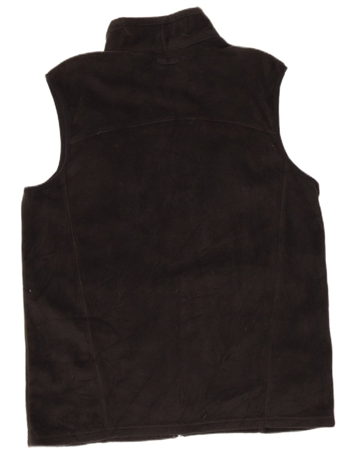 Eddie Bauer Gilet polaire pour homme UK 40 Large Noir Polyester