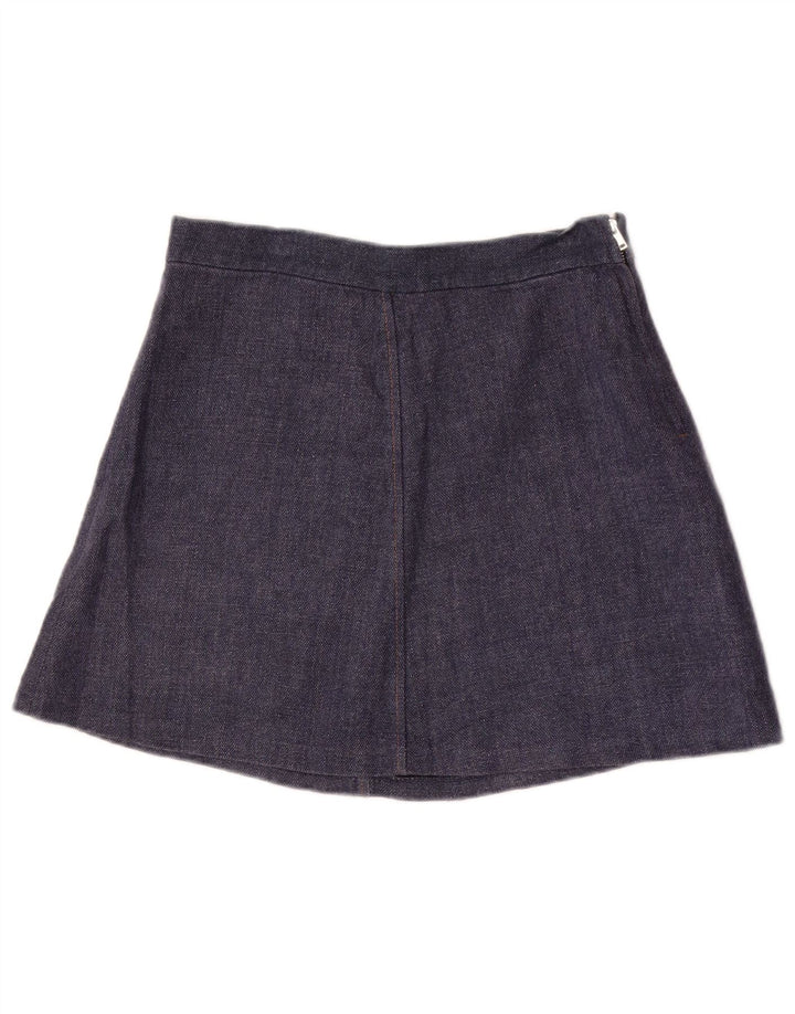 Zara Femme Mini Jupe Moyenne W28 Bleu