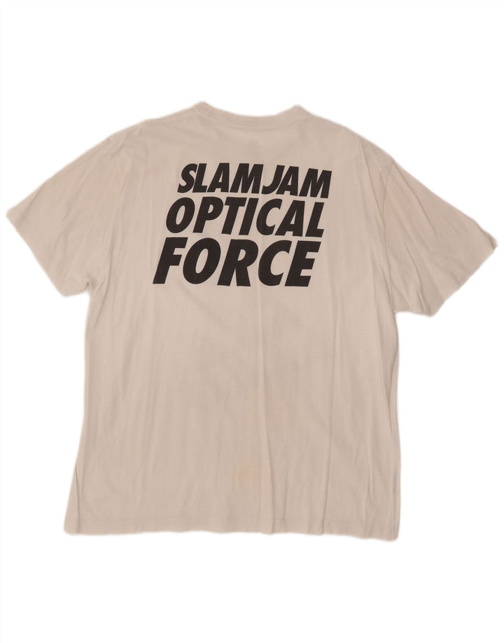 NIKE T-shirt graphique pour homme UK 45/47 XL Blanc Coton