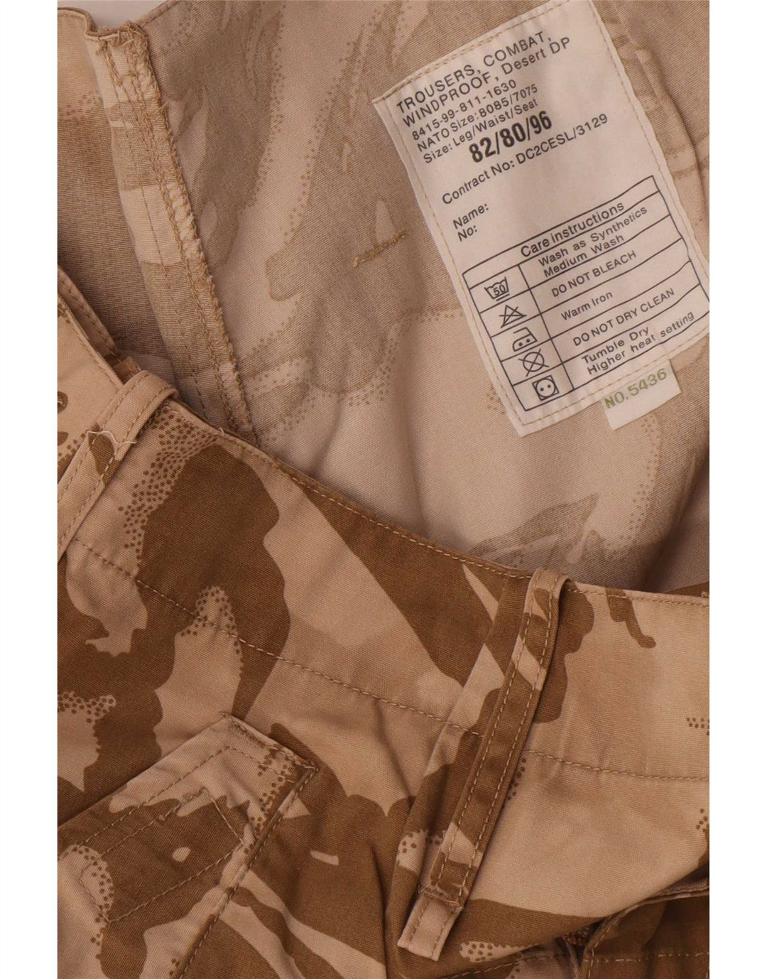 Pantalon Cargo Droit Homme Vintage W32 L31 Marron