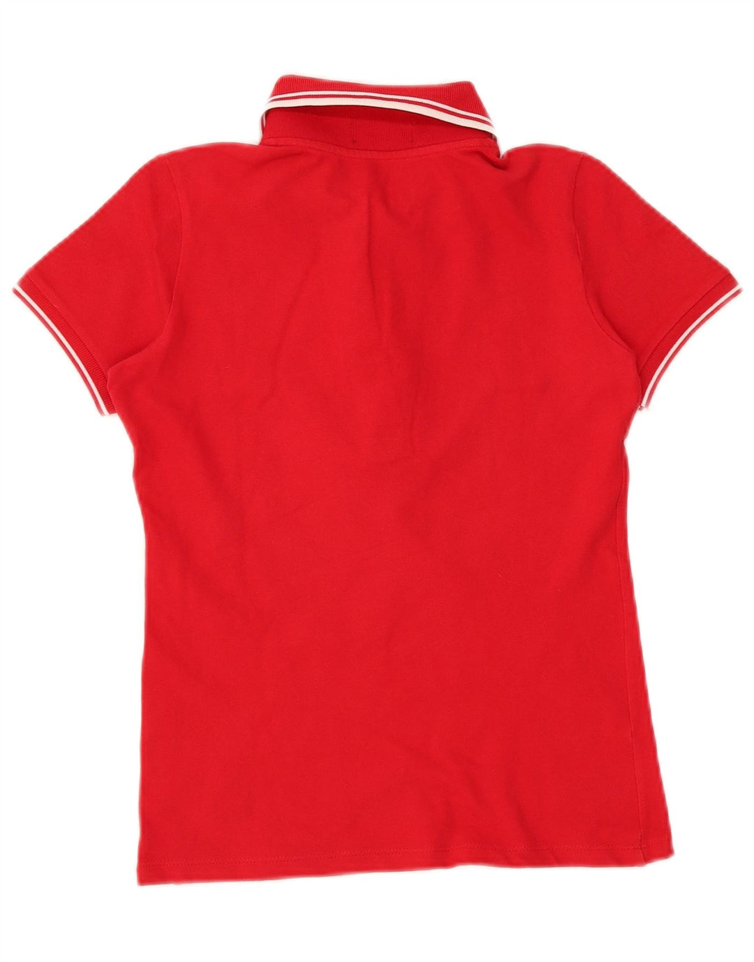 Fred Perry Polo Femme UK 10 Petit Coton Rouge