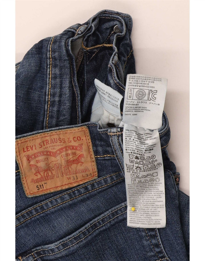Levi's Jean Slim 511 Homme W31 L34 Bleu Coton