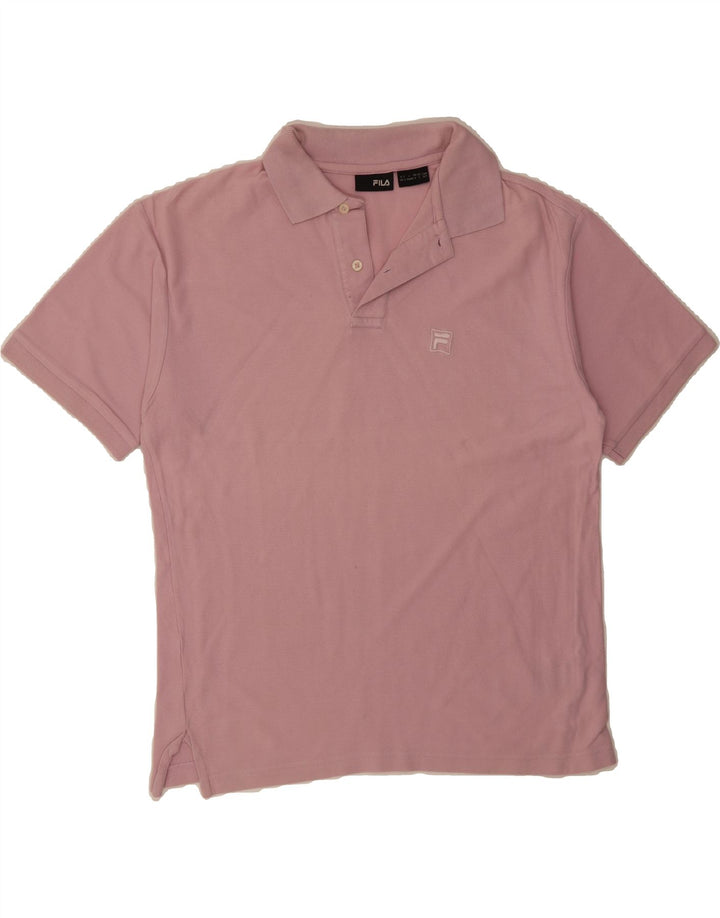FILA Mens Polo Shirt Small Pink Cotton Vintage Fila and Second-Hand Fila from Messina Hembry 