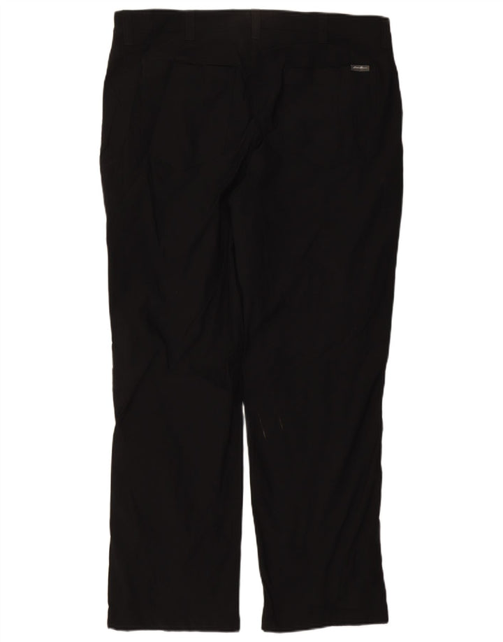 EDDIE BAUER Pantalon Cargo Droit Homme W38 L30 Nylon Noir