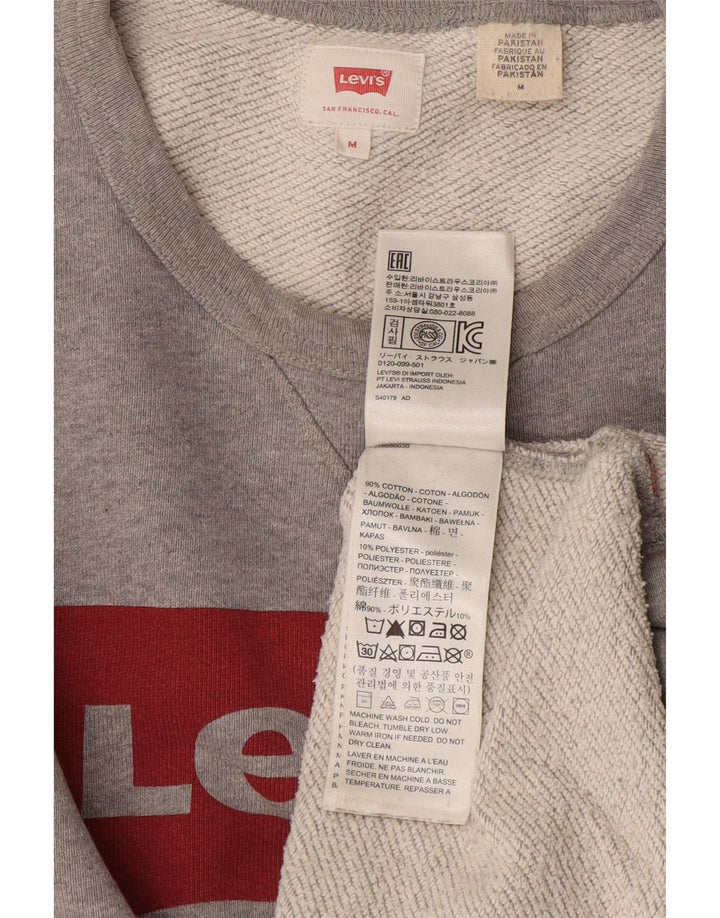 Levi's Sweatshirt Graphic Sweatshirt Homme Gris Moyen Coton