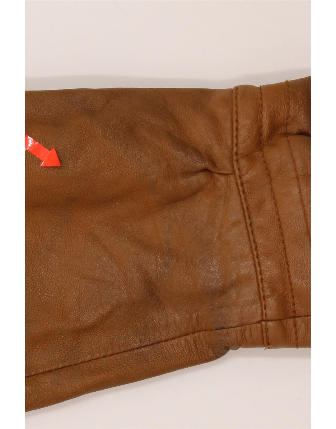 Veste en cuir femme vintage IT 44 Cuir marron moyen