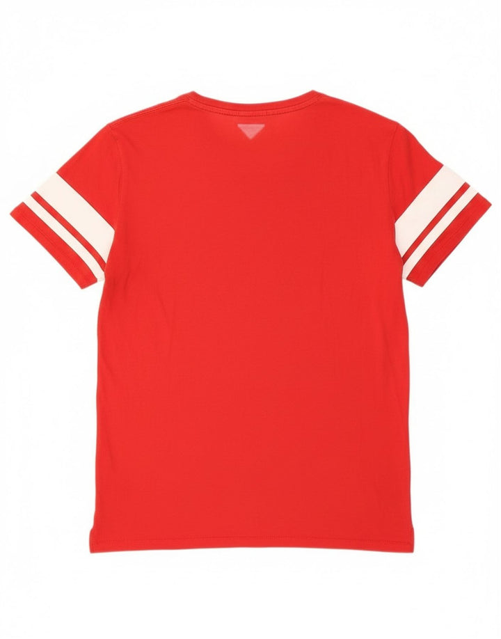 Tommy Hilfiger T-Shirt Graphique Homme Rouge Moyen Coton