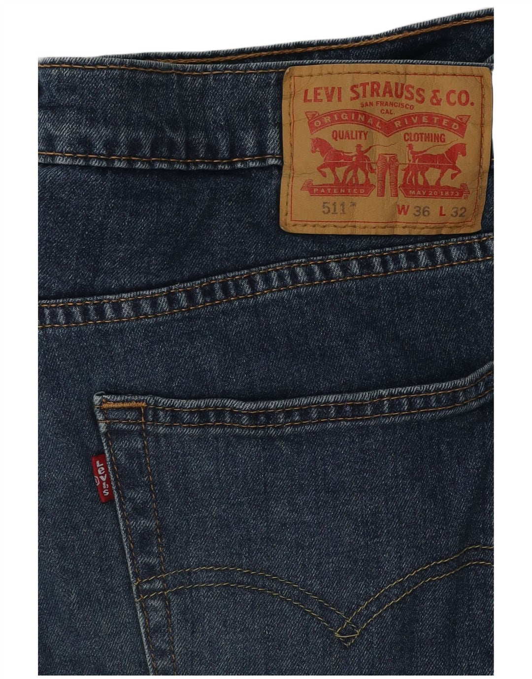 Levi's Jean Slim 511 Homme Bleu W36 L32 Coton