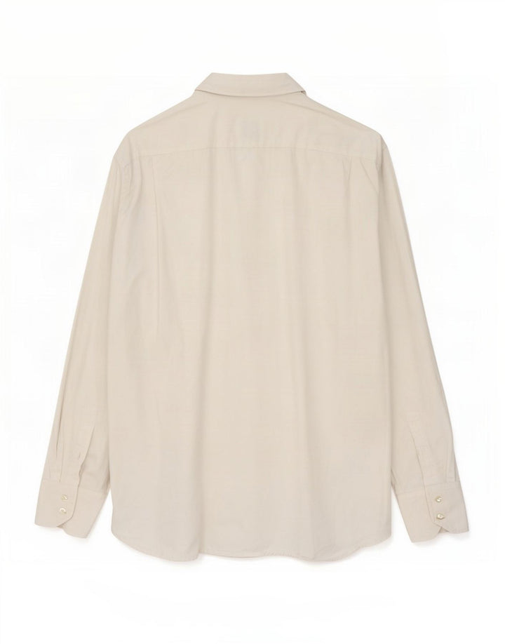 Lacoste Chemise Homme Taille 42 Grand Coton Blanc