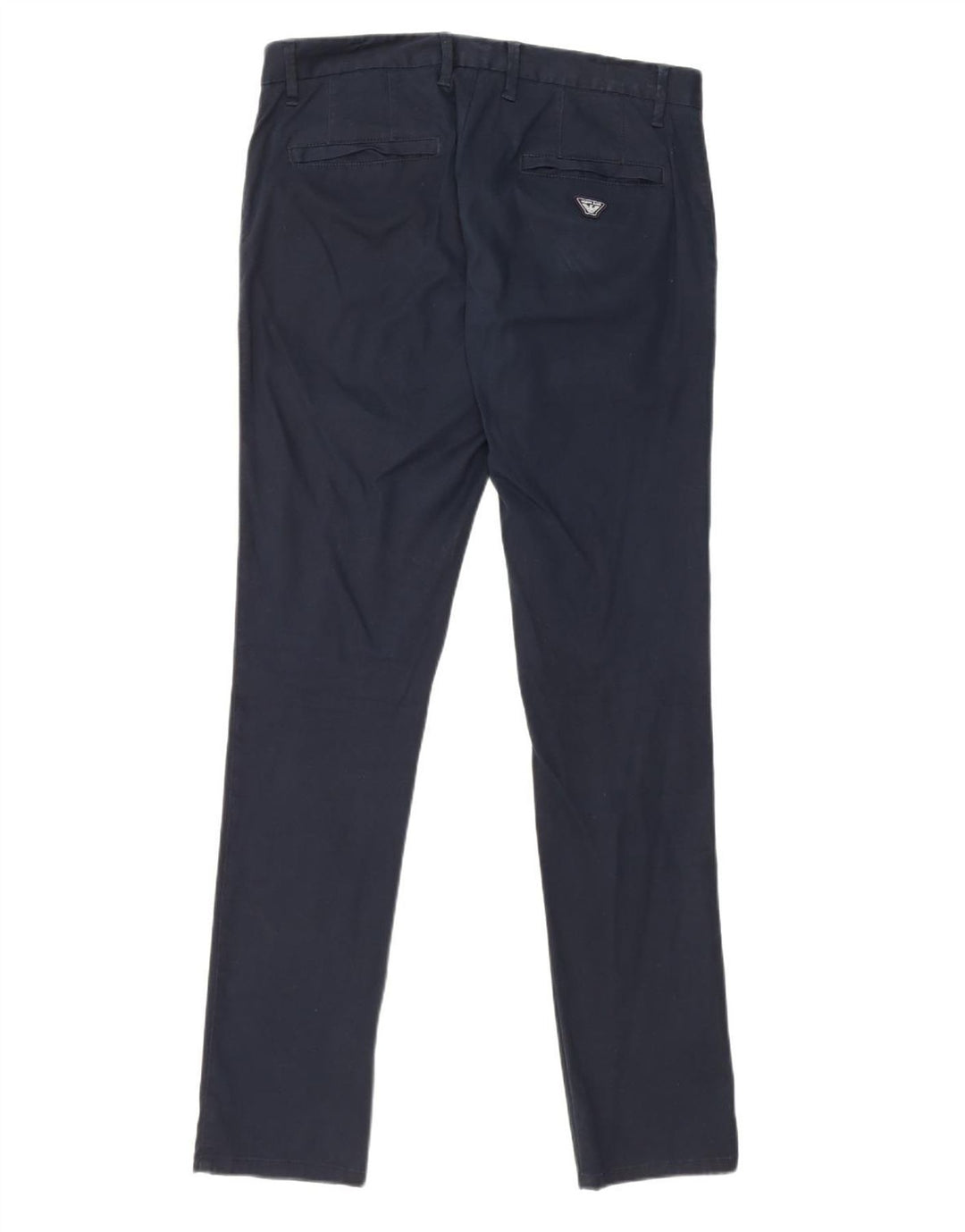 ARMANI Pantalon Chino Slim Homme IT 48 Medium W32 L33 Bleu Marine Coton
