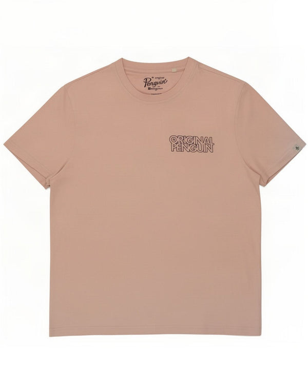 Penguin T-Shirt Graphique Homme Top XS Rose Coton