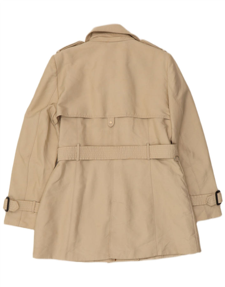 Zara Femme Trench Double Boutonnage UK 18 XL Beige Polyester