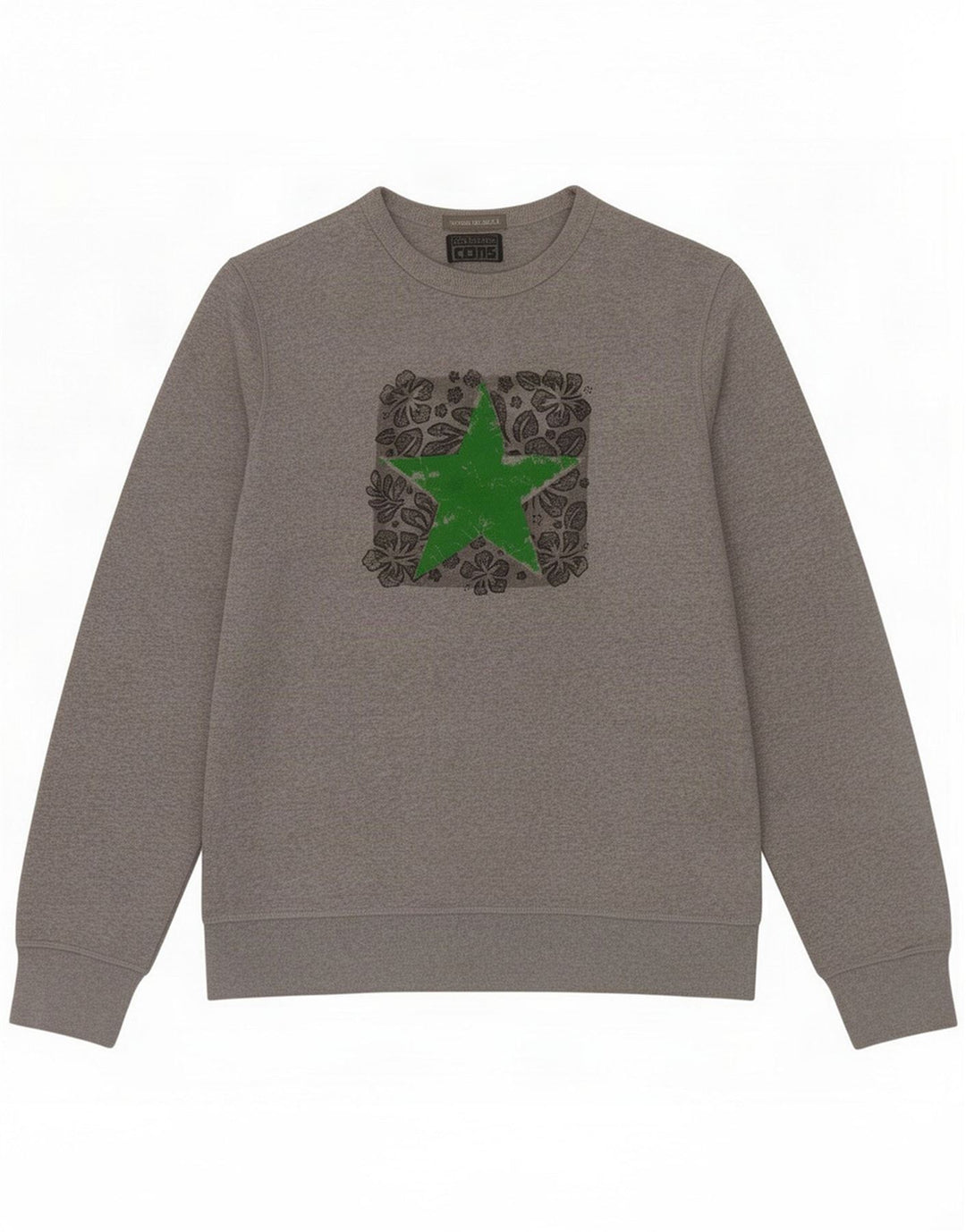 Converse Sweat-shirt graphique pour homme Gris moyen moucheté