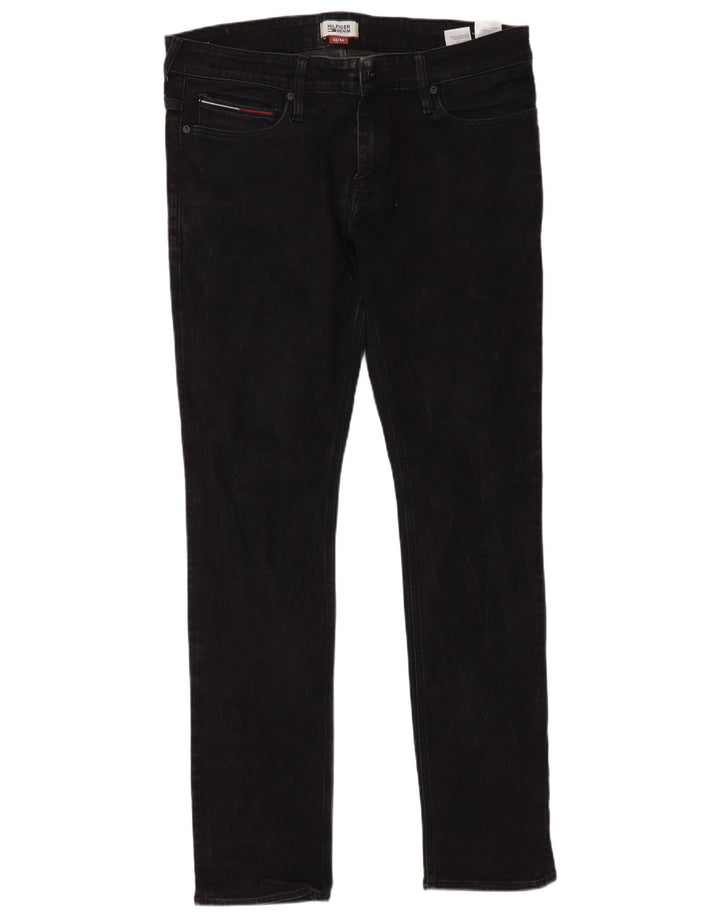 Tommy Hilfiger Mens Slim Jeans W36 L34 Grey Cotton