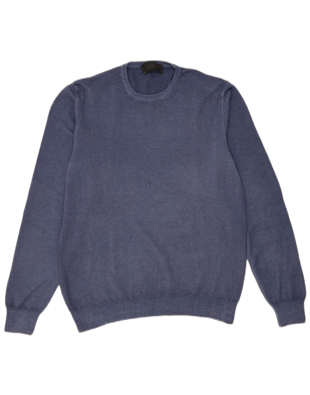 Les Copains Pull col rond homme IT 50 laine bleu marine moyen